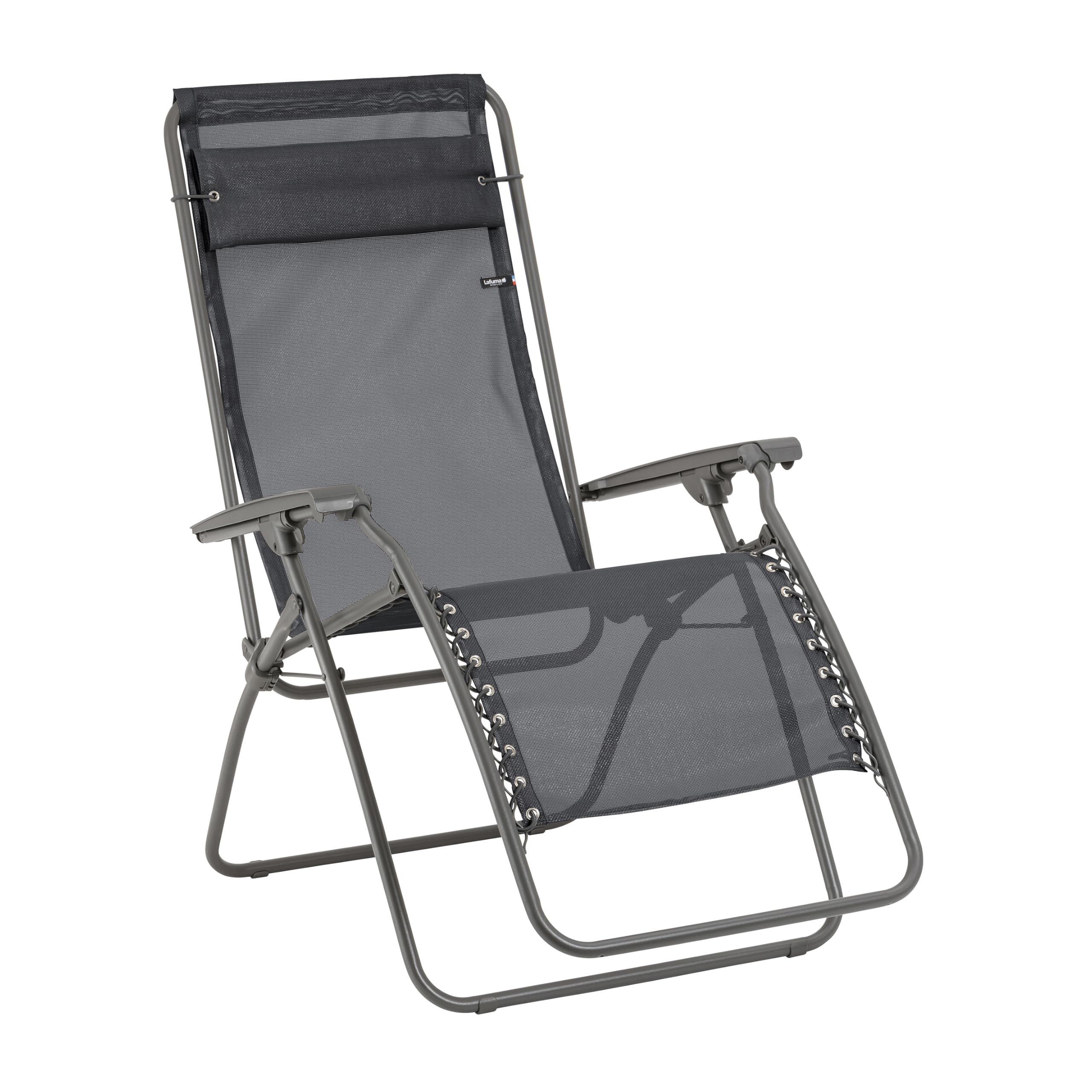 LAFUMA MOBILIER Fotel rozkładany, regulowany i składany, model: RT 2, Velio, kolor: Fonte, 87 x 68 x 114 cm, LFM4027-9149