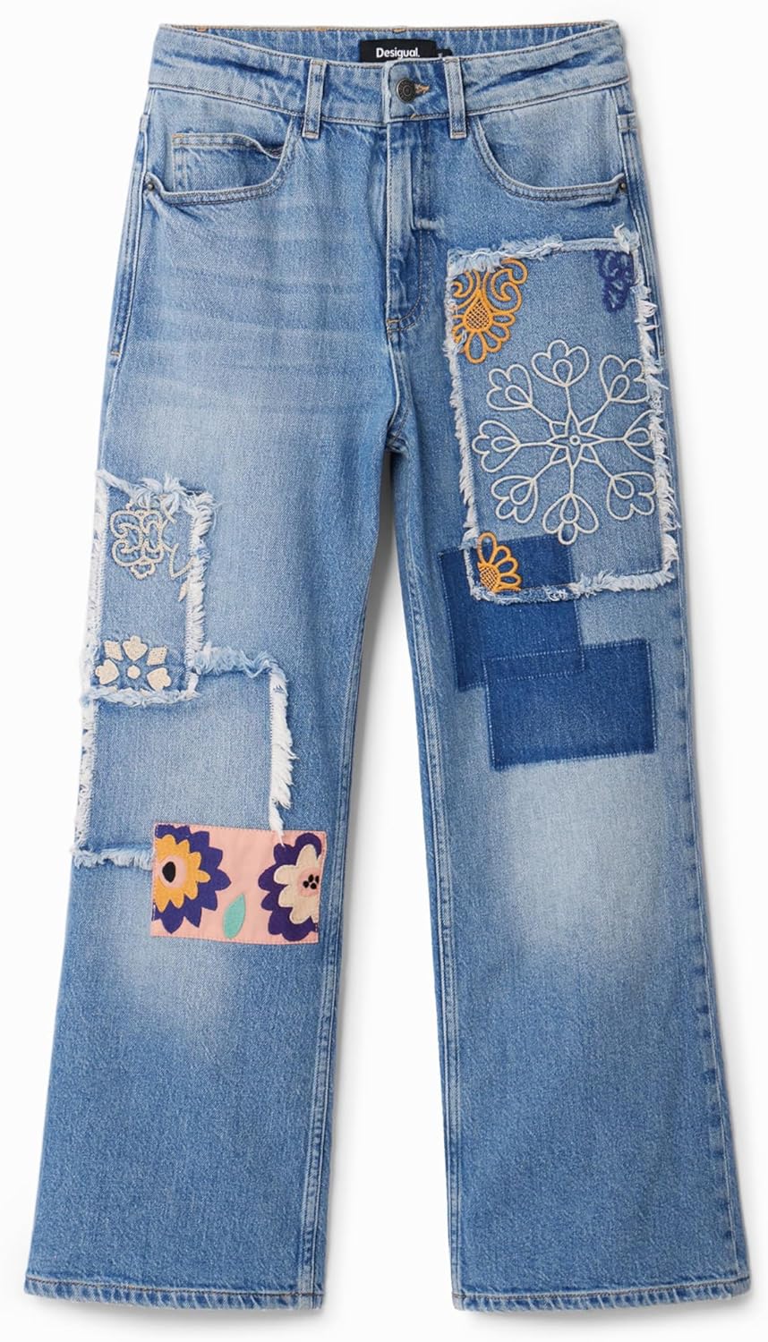 Desigual Women's Woman Denim Denim Long Trouser