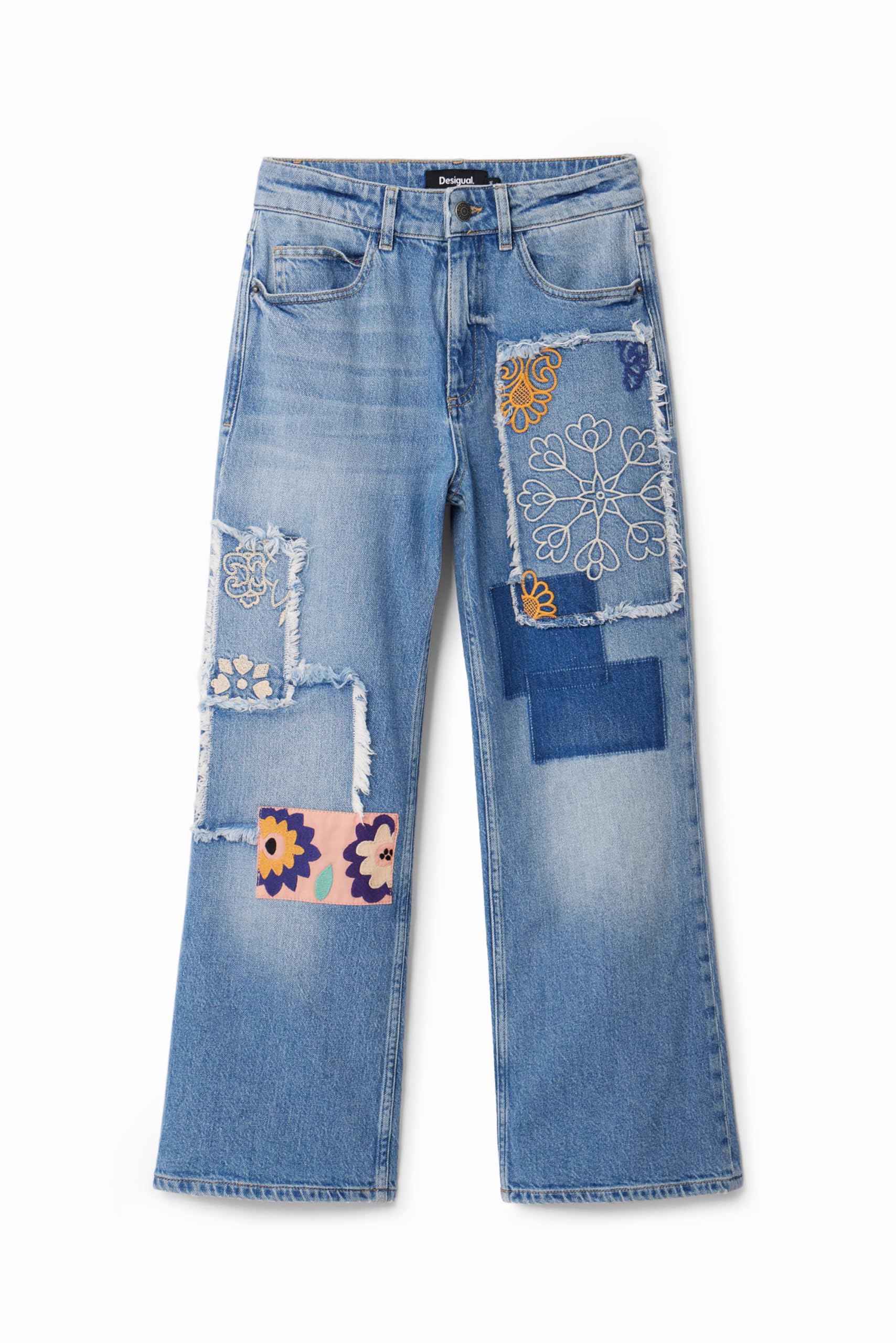 Desigual Pantalón Vaquero Largo para Mujer - Jeans Mujer