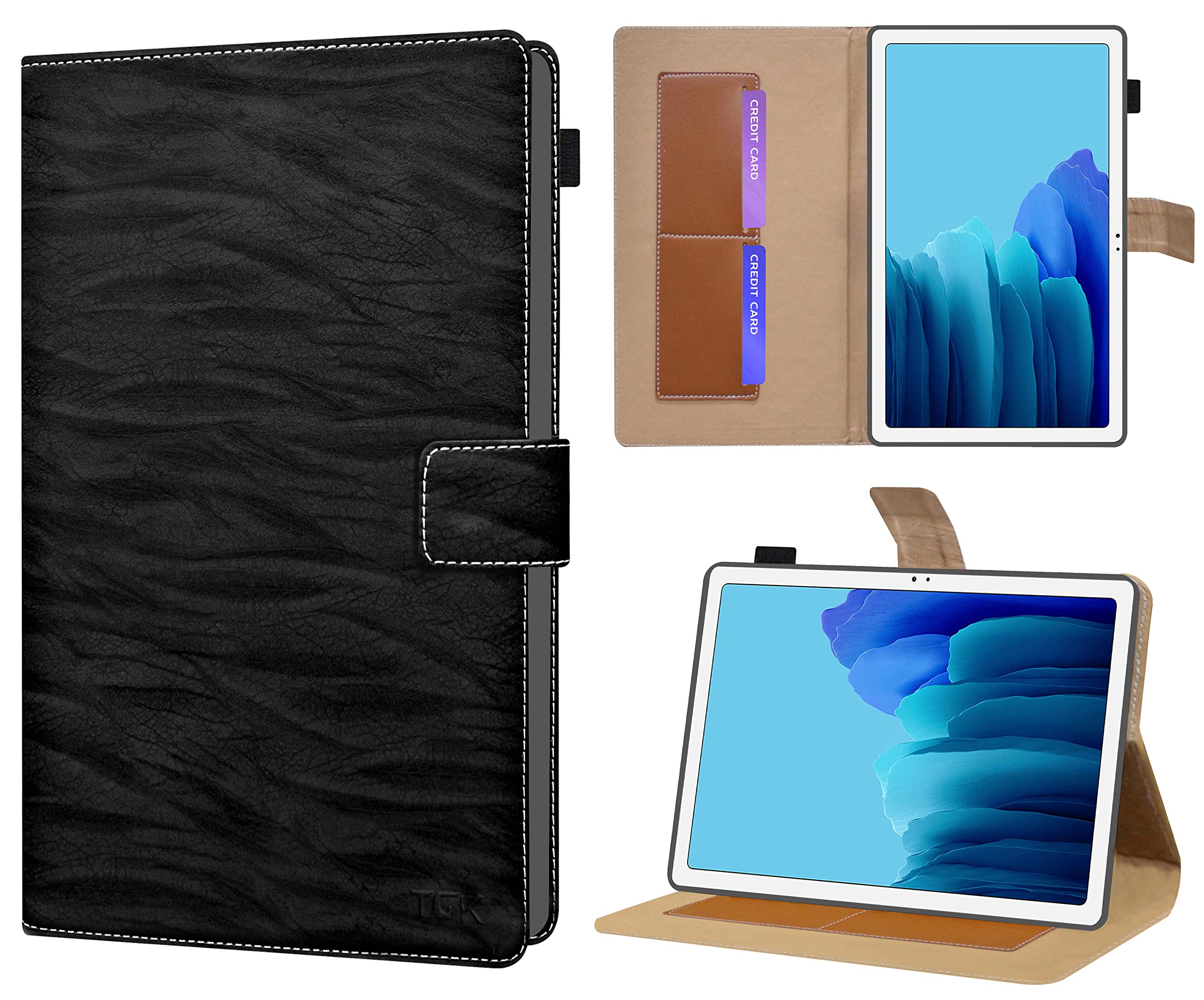TGK Pattern Flip Cover Case for Samsung Galaxy Tab A7 10.4 inch SM-T500/T505/T507 (Black) (B08M45DSDY) Amazon Price History, Amazon Price Tracker