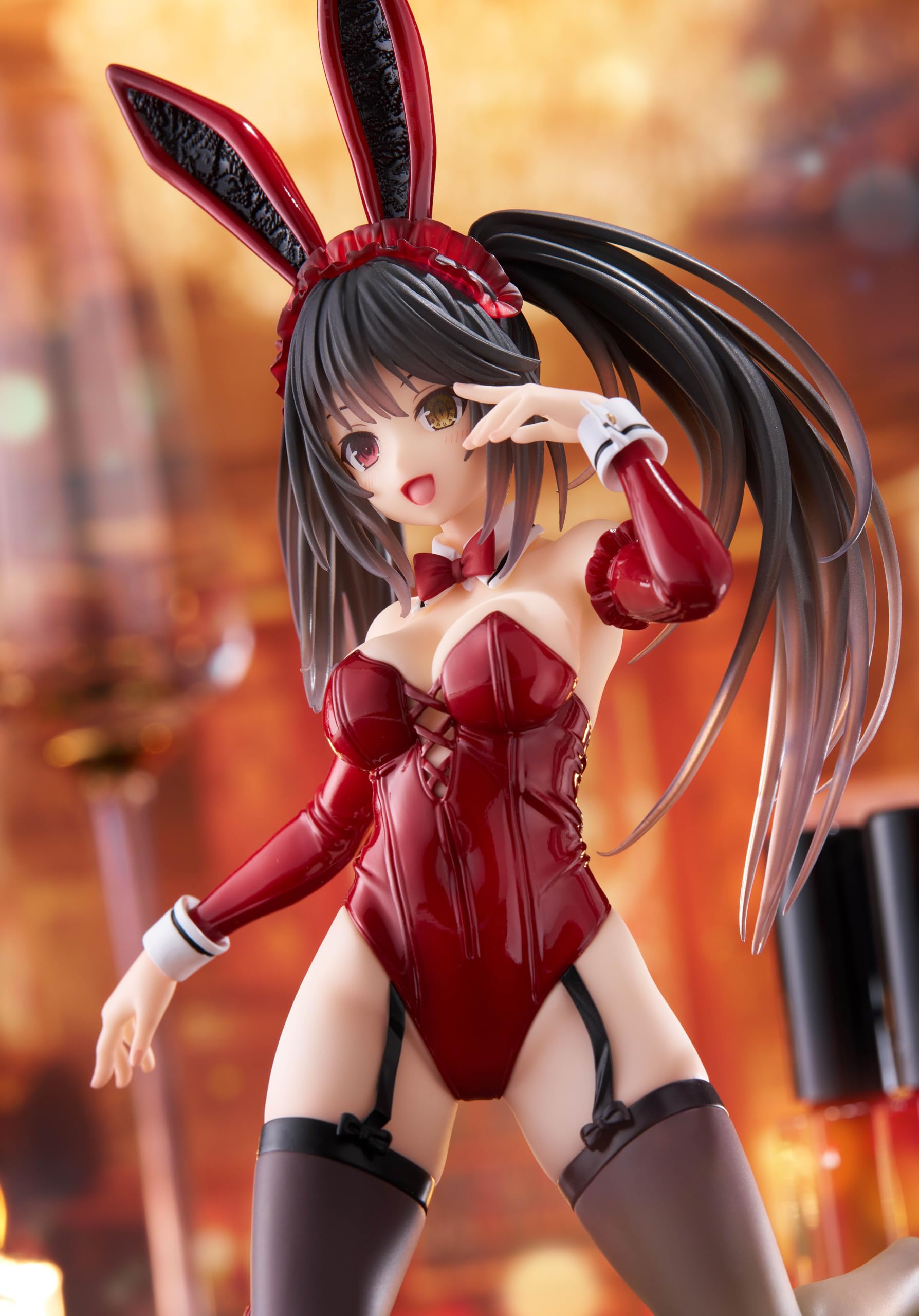 Date A Live V Statue de Bureau en PVC Figurine Mignonne Kurumi Tokisaki Bunny Ver. 13 cm