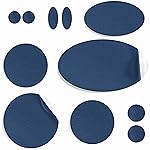 aZengear Repair Patches for Down Jackets - Waterproof, Pre-Cut, Self-Adhesive, Tear-Cold-Heat-Resistant Nylon Polyester Fabric to Fix Puffer Coats, Gear, Tents (11 Pieces, Dark Navy)