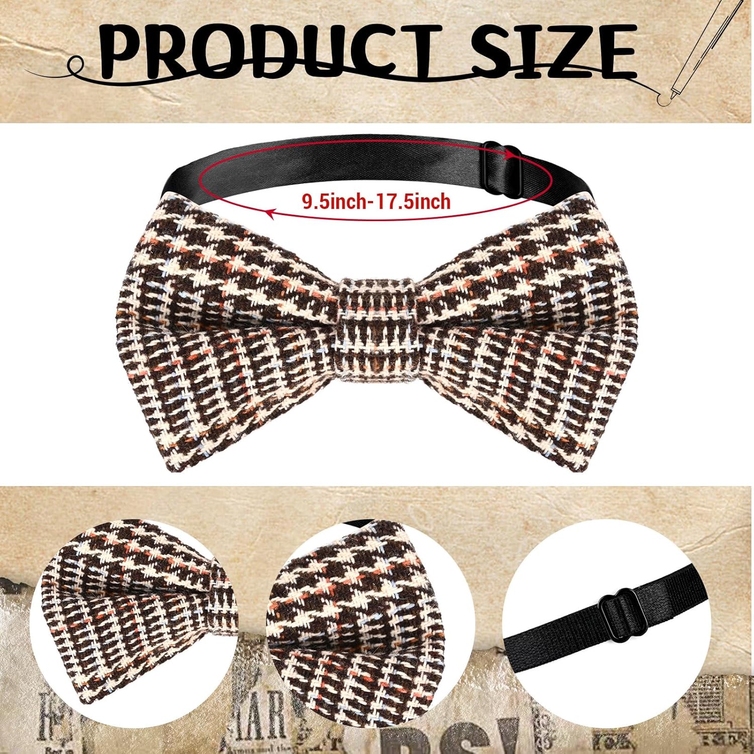 5 PCS Old Man Costume for Boys,100 Days of School Costume Accessories for Kids Grandpa Dress Up - Image 3