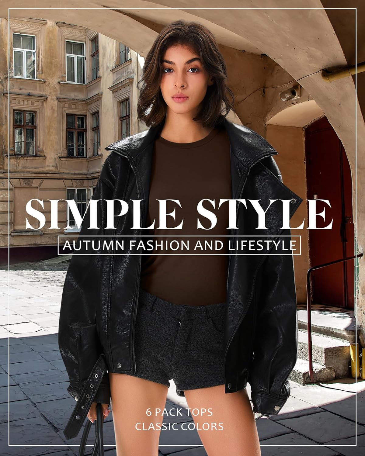 Riyiper 6 Pack Women's Long Sleeve Shirts Basic Slim Fitted Tops Casual Crew Neck Tight Tee Tops 2026 Layering T-Shirt - Image 5