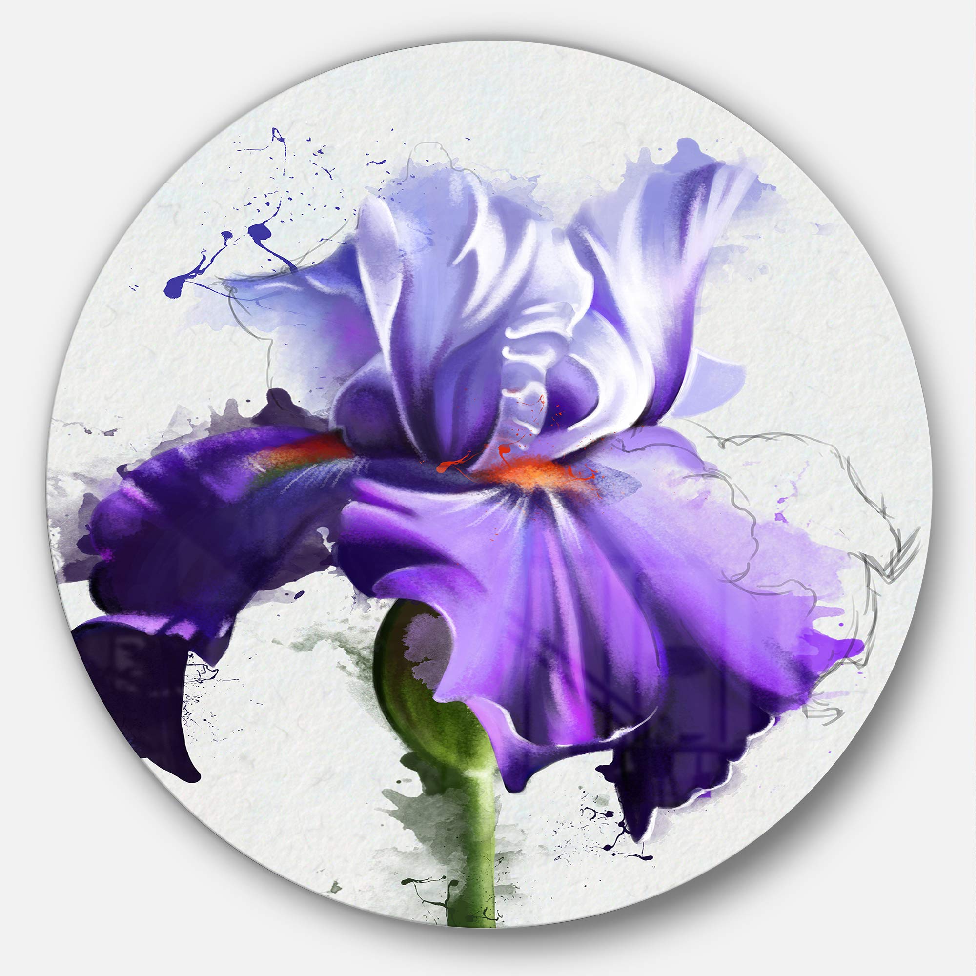 Amazon.com: Designart MT14029 C11 Beautiful Blue Iris