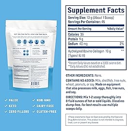 NativePath Collagen Peptides Protein - Hydrolyzed Type 1 & 3 Collagen Powder for Skin, Hair, Nails - 15.9 oz (45 Servings)