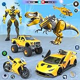 究極の恐竜ロボットカー変身ゲーム：最高の未来的な動物恐竜ロボットシューティングゲーム：ガンシューティング無料の子供向けゲーム：マルチロボットファイティングシミュレーター