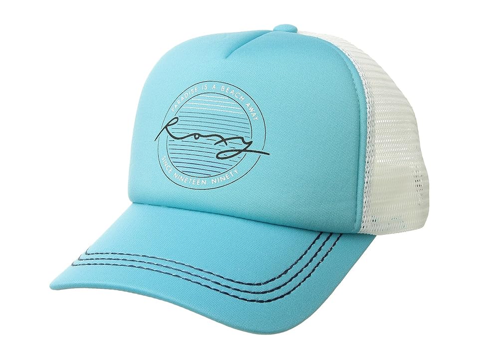 

Roxy Truckin Trucker Hat (Scuba Blue) Caps