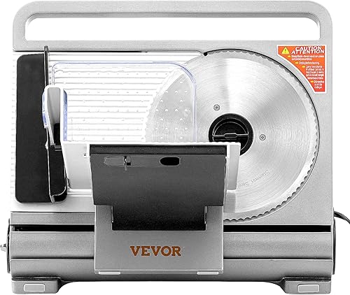 Miniatura 9 de VEVOR Cortadora de carne cortadora eléctrica de 45 W con dos cuchillas extraíbles de acero inoxidable de 75 pulgadas grosor ajustable de 0 a 0591in