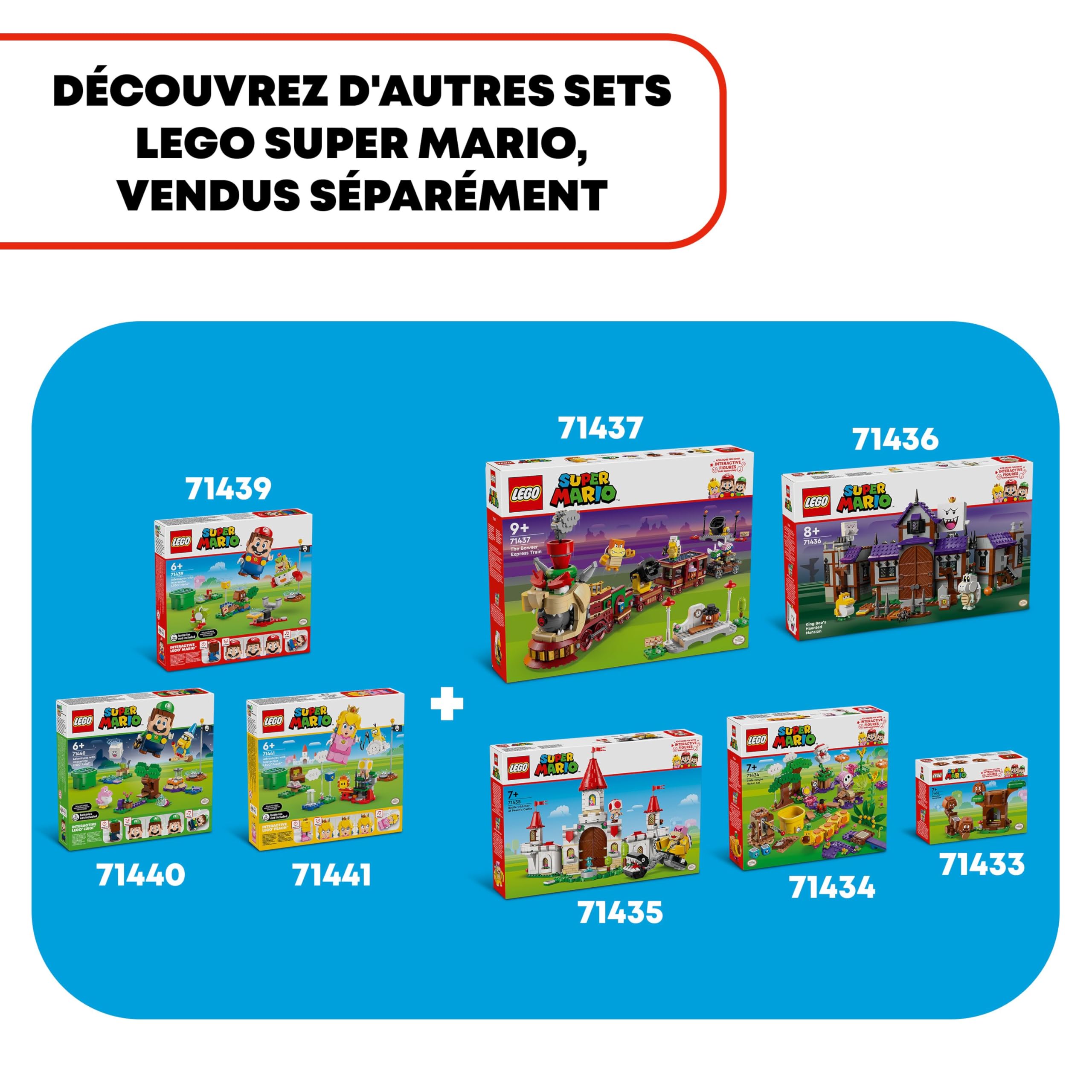 LEGO Super Mario Combat Contre Roy au Château de Peach - Jouet avec des Personnages Nintendo - Set d’Aventures pour Enfants - Idée Cadeau pour Garçons, Filles et Fans de Jeux Vidéo dès 7 Ans 71435
