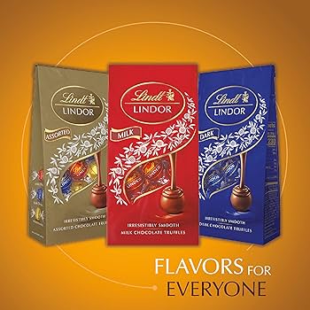 絵画 HILL LINDSAY CHOCOLATE CARAMEL Lindt Lindor Caramel Milk Chocolate Candy Truffles, 8.5 oz