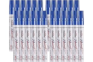 Overseas Paint Pens Blue Paint Markers - 24 Pack Blue Oil Based...