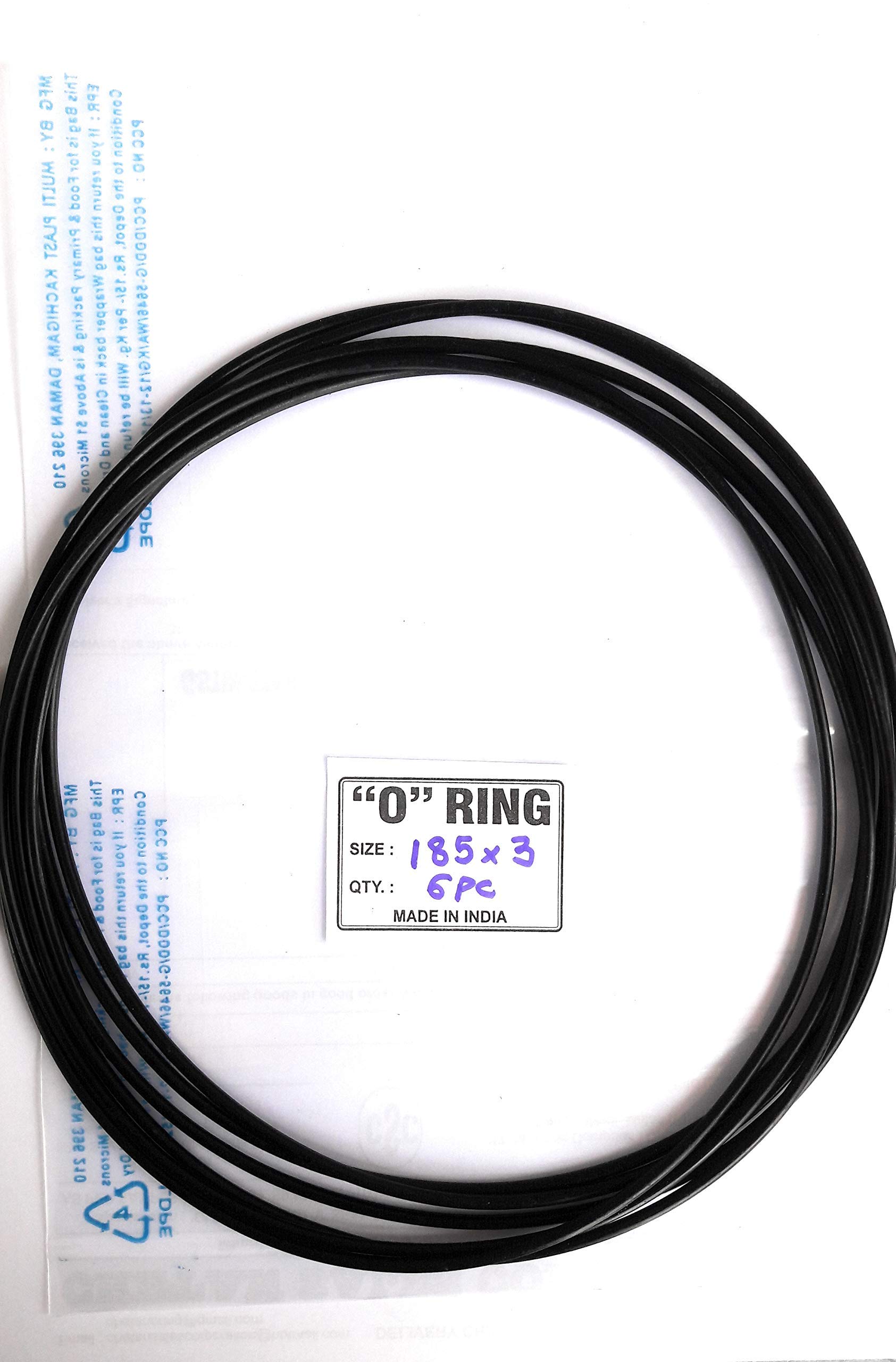 Oring id 185 mm x c/s 3mm pack of 6pc
