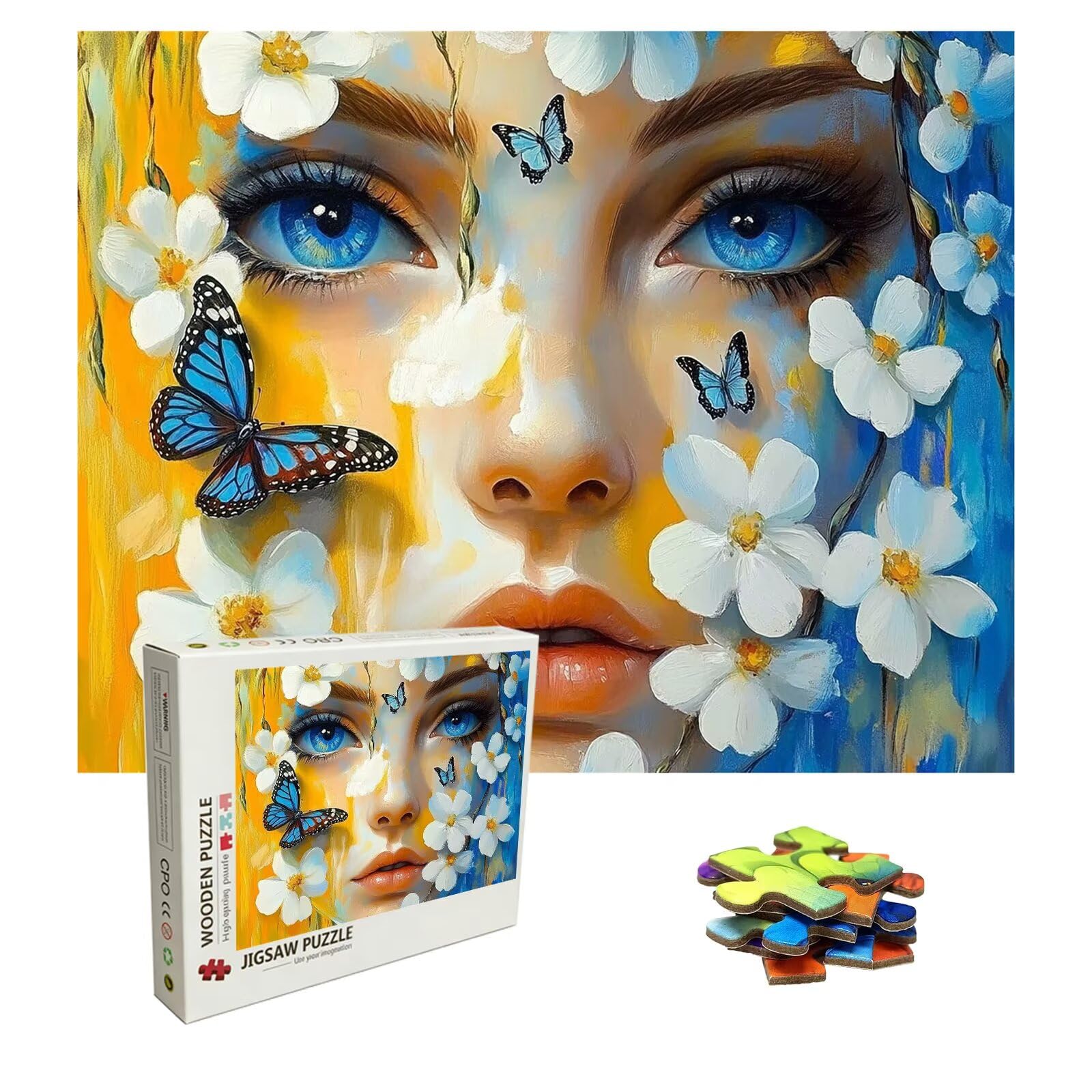 Puzzle Farfalla Puzzle 6000 Pezzi Bellezza Art Jigsaw Puzzles For Adults, Puzzles in Legno XXL 179.5x105.5, Si Adattano Perfettamente Tra Loro Lettere Sul Retro, Regalo Uomo Donna, Compact Box 8p-262