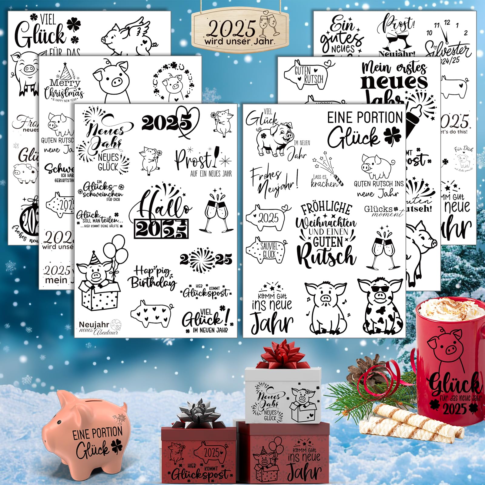 Rub On Sticker Blumen, 6 Stück A5 Rub On Aufkleber, Rub On Folie Transferaufkleber, Rub On Blume, für Möbel, Glas, Holz, Scrapbooking, DIY Basteln Deko
