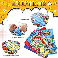 Vista 3 de Outus Juego de 33 piezas con temática de héroe, decoración de tablón de anuncios, carteles y pancartas de héroe, refranes de héroes, recortes