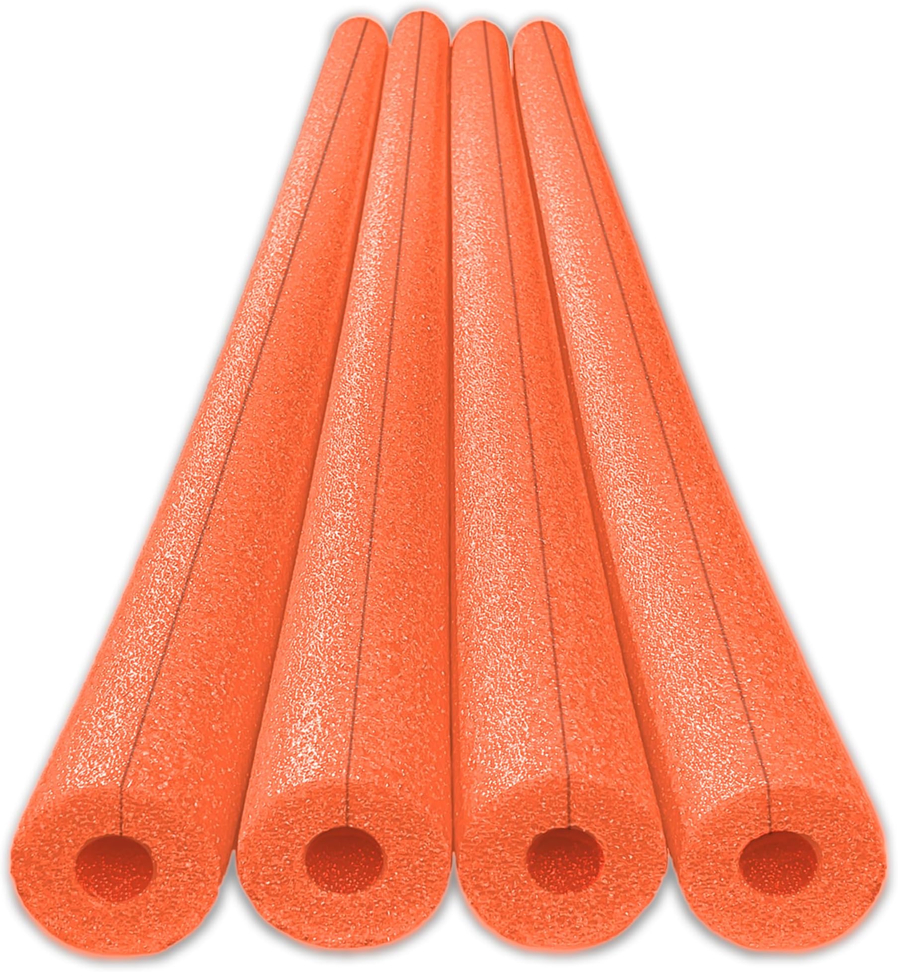 Oodles of Noodles Clamp-On Standard Size Foam Noodles - 4 Pack - Extra Dense, Buoyant Foam Tubes Used as Sharp Edge Protectors, Corner Guards, Padding, Pipe Insulation, DIY Protection Projects & More