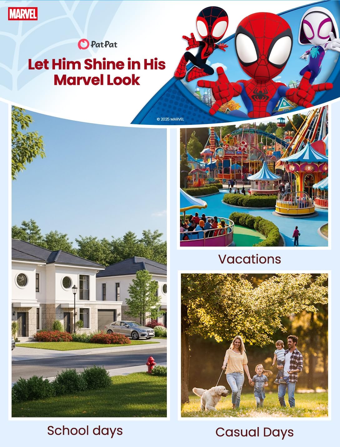 Marvel Avengers Spiderman Iron Man Captain America Venom Kid Hoodies Lightweight Fall Clothes Pullover Hooded Sweatshirt 2-9Y Marvel-blue 3-4T image 4 of 5 B0FJ2VVF5H