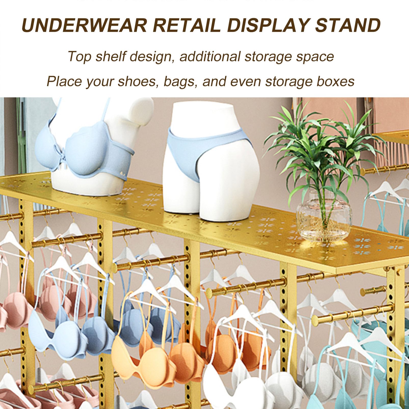 洋服box Amazon.com: JIQHOHX Clothing Store Garment Rack Lingerie