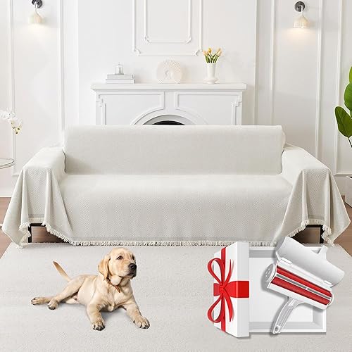 Miniatura 1 de Fundas de sofá y sofá de tamaño universal + eliminación de pelo de mascotas, funda de manta de sofá, manta para perros, funda de sofá lavable para