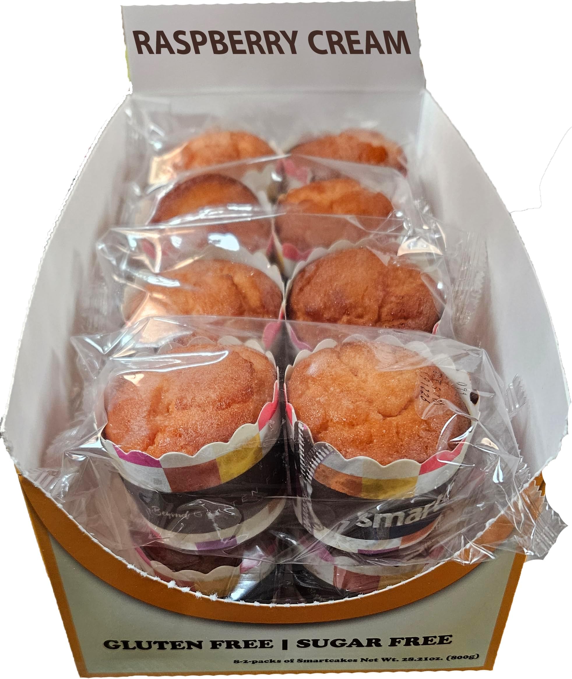 Smart Baking Company SmartCake, Sugar Free, Gluten Free, Low Carb, Keto Dessert (Raspberry Cream, 16 CT)