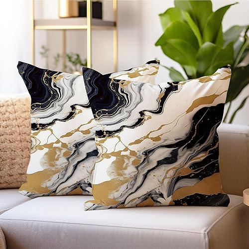 Miniatura 1 de Juego de 2 fundas de almohada de terciopelo suave sin brillo de 18 x 18 pulgadas, fundas de almohada decorativas personalizadas para sofá, sala de