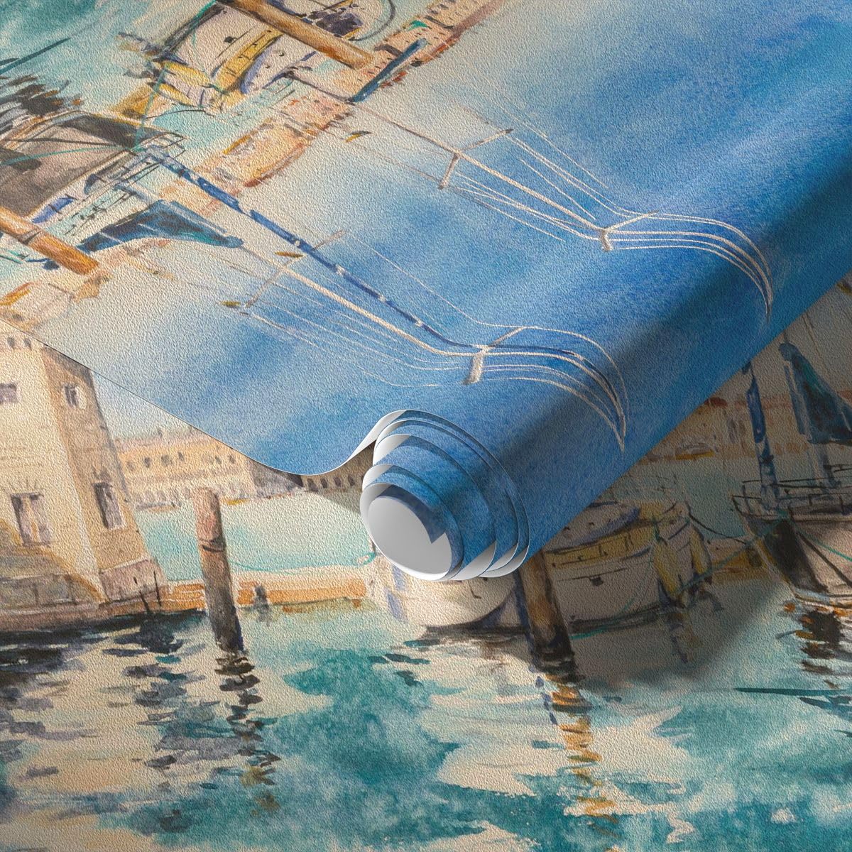 ARTTOR Carta da Parati Vinile in TNT 150x105 cm Marino Viaggi - 5315 - WF2 | Porta Paesaggio Lanterna Premium Sand Fotomurale Moderno Decorazione da Parete Murale da Parete Per Soggiorno ARTTOR