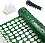 Safety Fence Garden Netting Roll 4 X 100 Feet with Zip Ti...