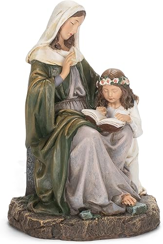 Miniatura 3 de Joseph's Studio de Roman - Figura de Santa Ana de 7 pulgadas, estatua religiosa de decoración del hogar, regalo devocional para oración e inspiración