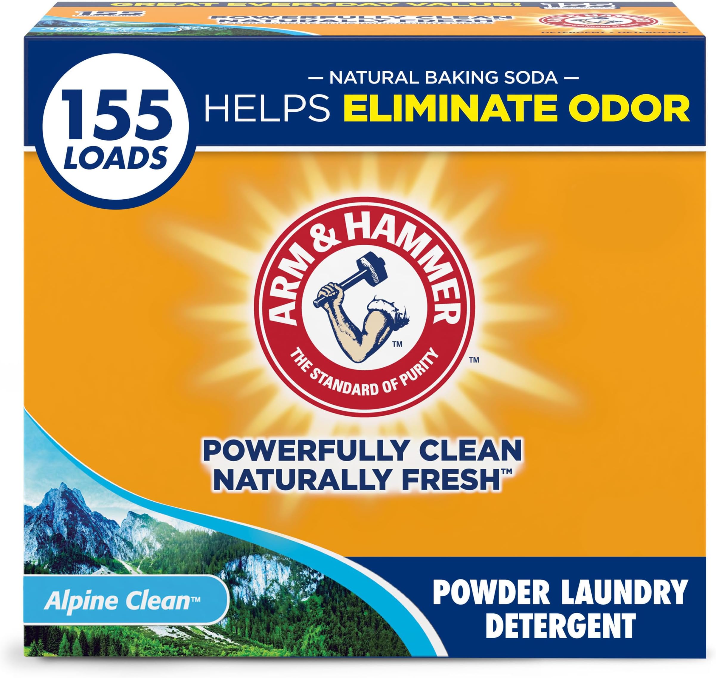 Powder Laundry Detergent, Alpine Clean, 4.3kg