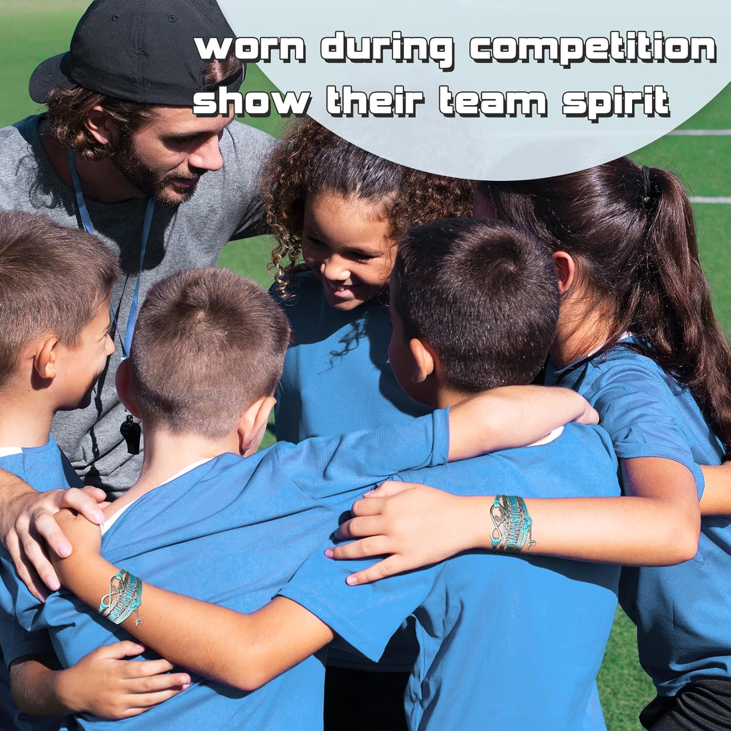 Gymnastics Bracelets for Girls Gifts for Teen Girls,Teams Initial Charm Jewelry,Sport Ballerina Birthday Christmas Gifts - Image 2