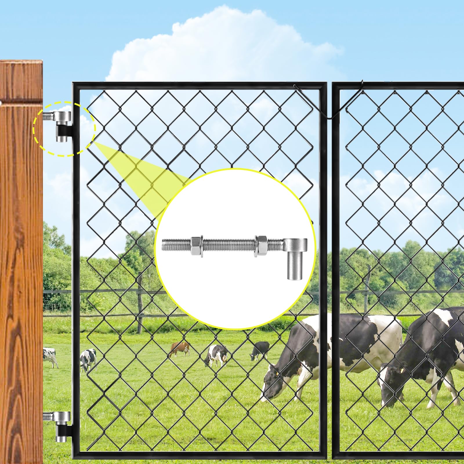 Deur / portier scharnier SSP 148x61mm demonteerbaar | Ricks Handel