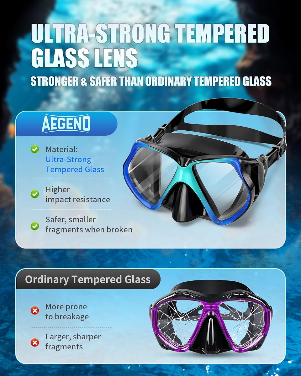 Aegend Swim Goggles for Adult Wide View Goggles view 4