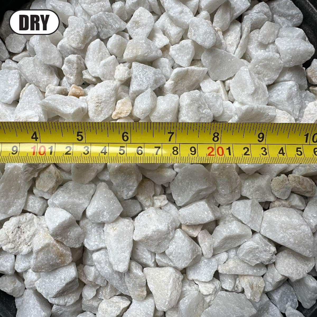 20 Pounds of Dolomite Rocks 0.5" to 1.5" Size. White Stones Gravel Pebbles for Landscaping, Terrariums Aquariums, Gardens, Pond Water Features, Flower Beds Pots, Decorative Crystal Walkways. 20lbs