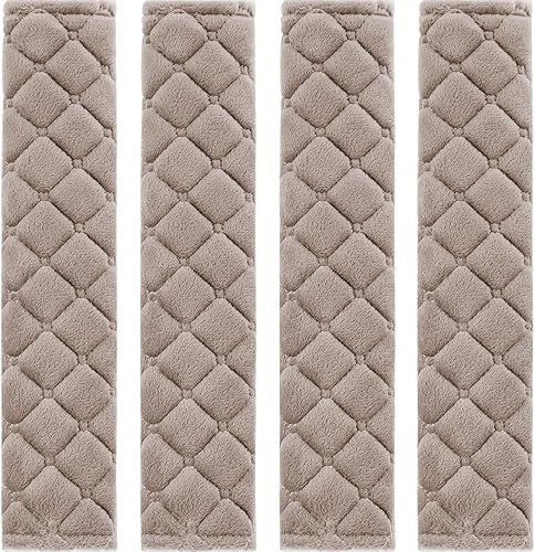 Juego de 4 almohadillas para cinturón de seguridad de auto, protector de cinturón de seguridad, suave y cómodo, fundas de arnés para proteger tu