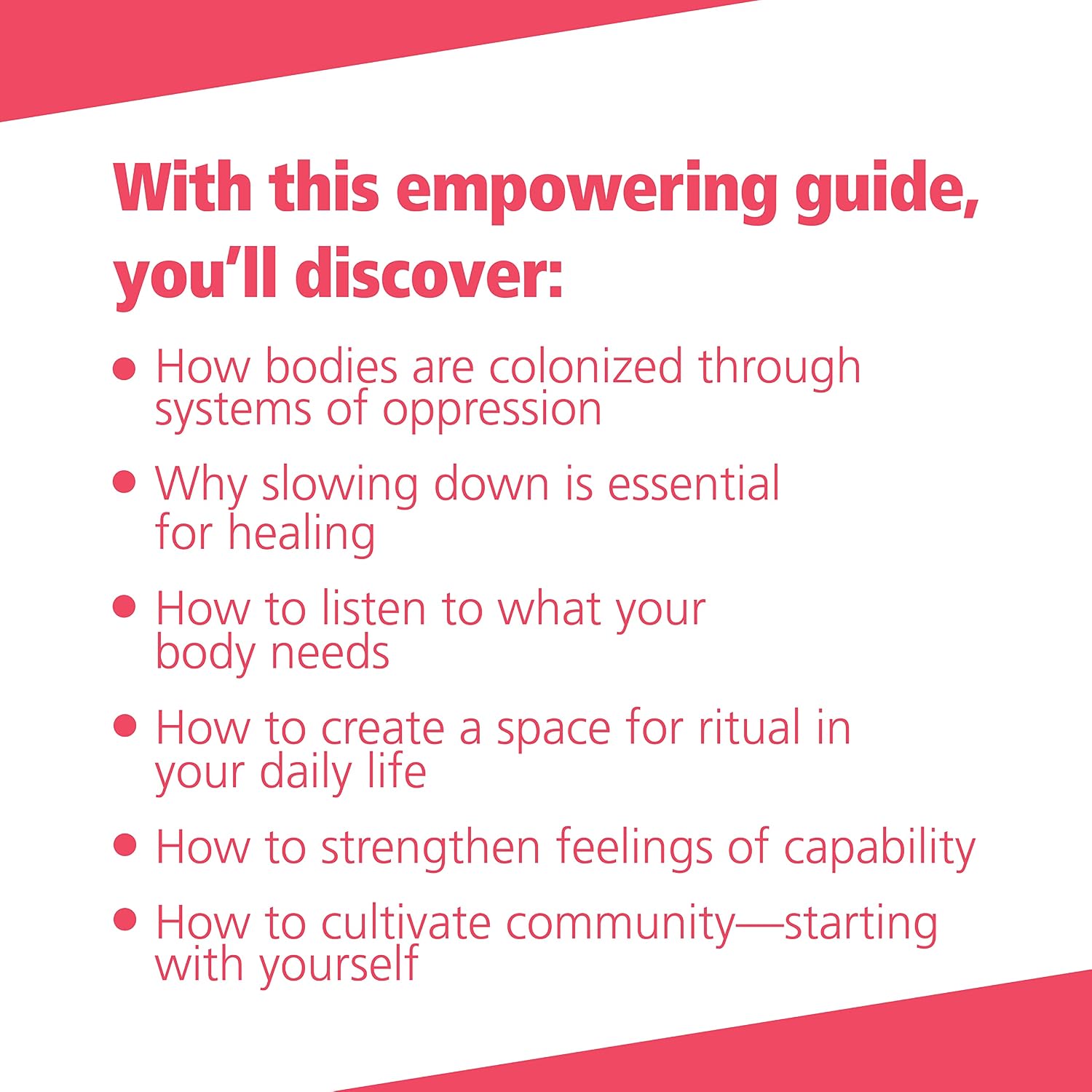 Decolonizing the Body: Healing, Body-Centered Practices for Women of Color to Reclaim Confidence, Dignity, and Self-Worth