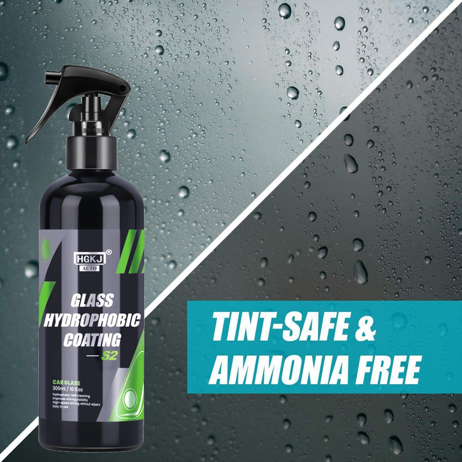 Agente Anti-Lluvia Del Coche, Revestimiento Hidrofóbico Versátil Ventanas Del Coche, Spray De Coche Dispersante Lluvia, Spray De Vehículo De Diseño Larga Duración, Spray Resistente A La Lluvia