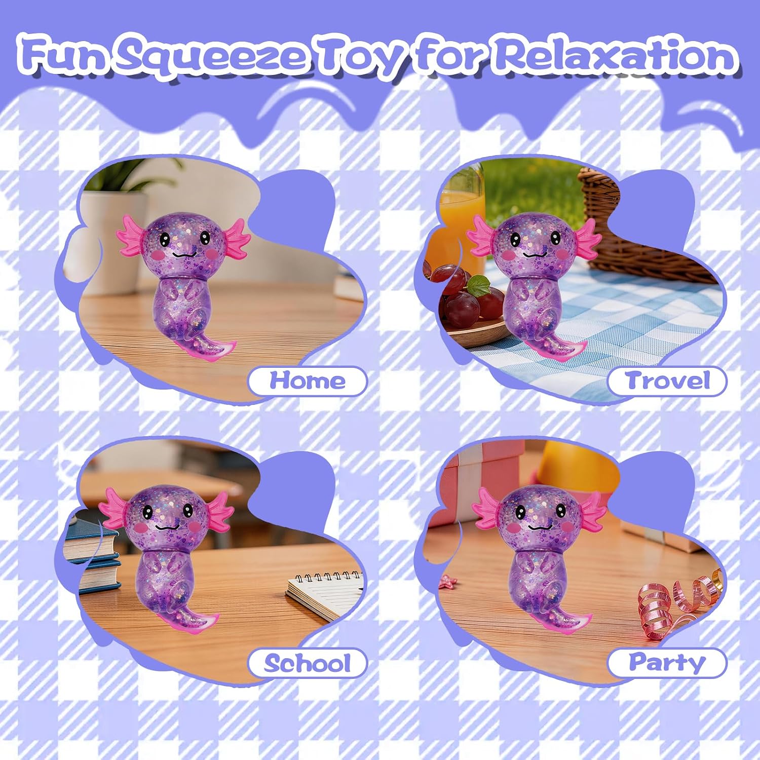 Axolotl squishys Toy, Slow Rising squishys Toy, Soft Stretchy Fidget Toy image 5