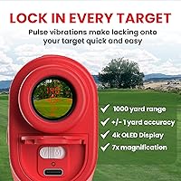 Vista 7 de Pinned Prism Slope Golf Rangefinder - Golf Distance Rangefinder with Slope - USB Rechargeable, Pinned Locked Vibration Laser Range Finder - Range