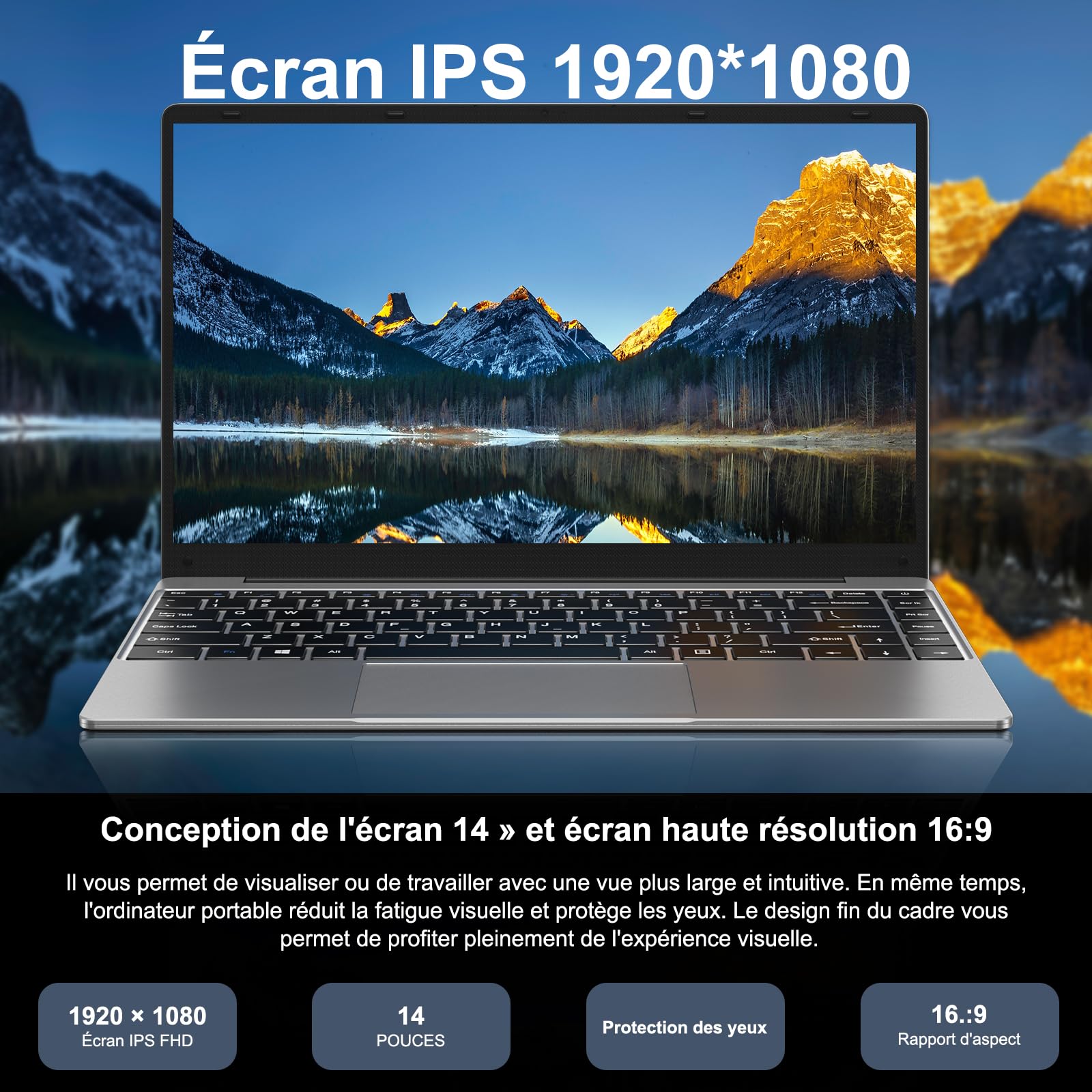 bvate 2025 Newest PC Portatile 14 Pollici Laptop Win 11 256 GB ROM Celeron N4020 2.4G+5G WiFi upto 2.8 GHz Supporta l'espansione SSD 1TB 4.2 USB HDMI Tastiera Italiana Membrana Mouse Senza Fili-Gray