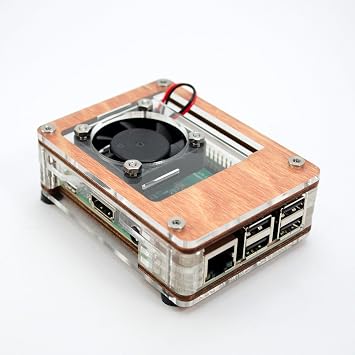 Zebra Bagel Fan Case Raspberry Pi 4B, 3B+, 3B, 2B, and B+  Color Options Black