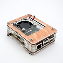 Zebra Bagel Fan Case Raspberry Pi 4B, 3B+, 3B, 2B, and B+  Color Options Black