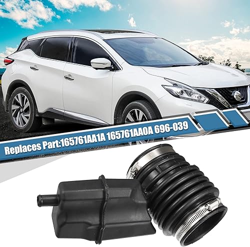 Miniatura 2 de X AUTOHAUX La manguera de admisión del filtro de aire reemplaza 16576-1AA1A 16576-1AA0A 165761AA1A Tubo de arranque de admisión para Nissan Quest
