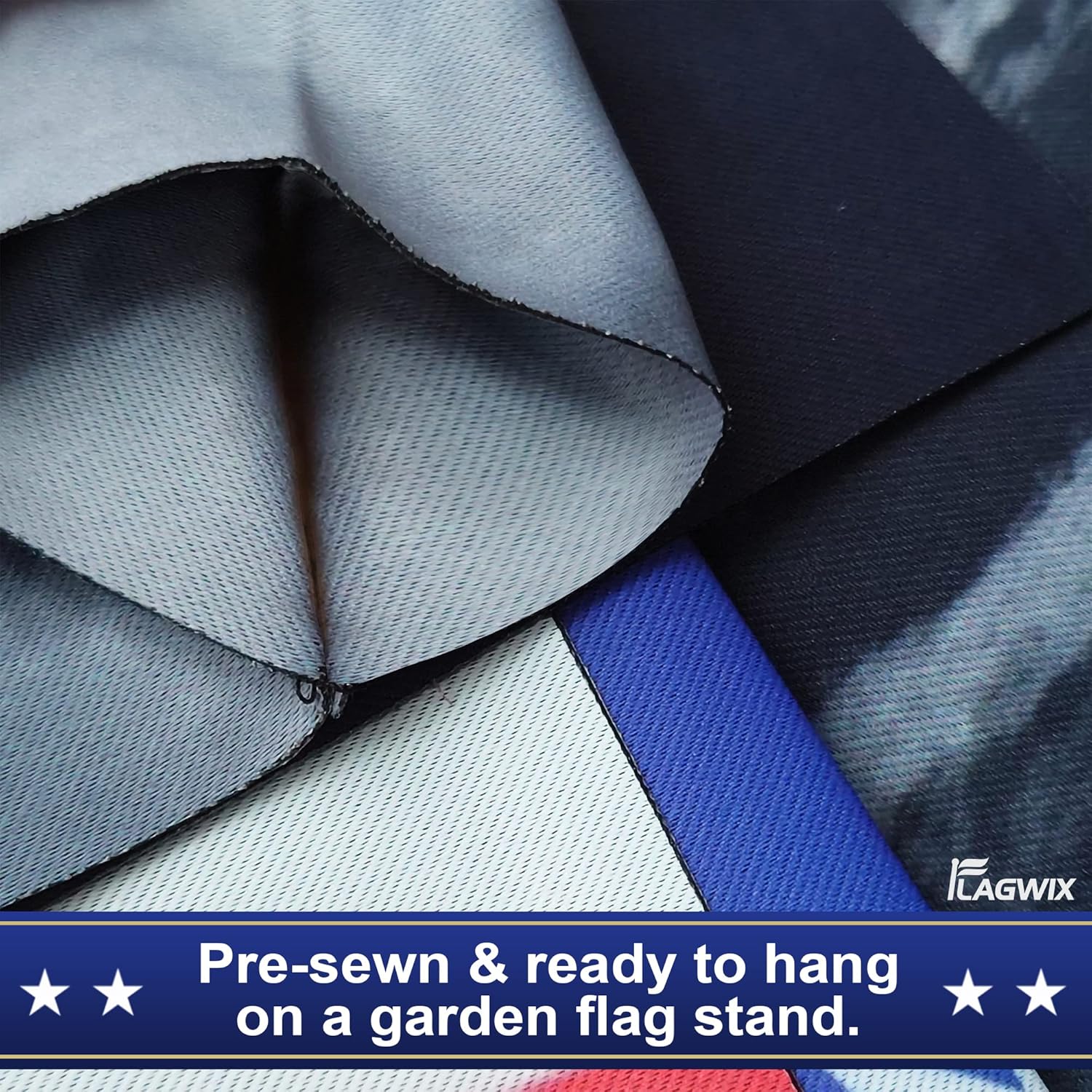 FLAGWIX Christian Patriot American Flags, Faith Over Fear God Flag - 4th of July, Independence Day Decorations for Home, Garden Flag 12x18 - Double Sided, Heavy Duty Canvas Indoor Outdoor Flag - Image 4