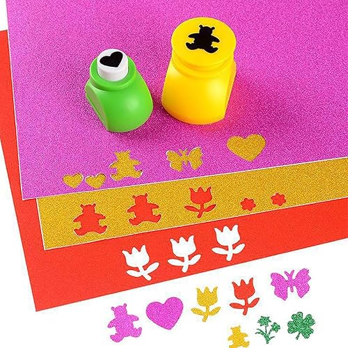 Miniatura 5 de SALEMAR Cartulina morada con purpurina para Cricut, papel con purpurina duradera para crear tarjetas de felicitación navideñas, adornos de pasteles,