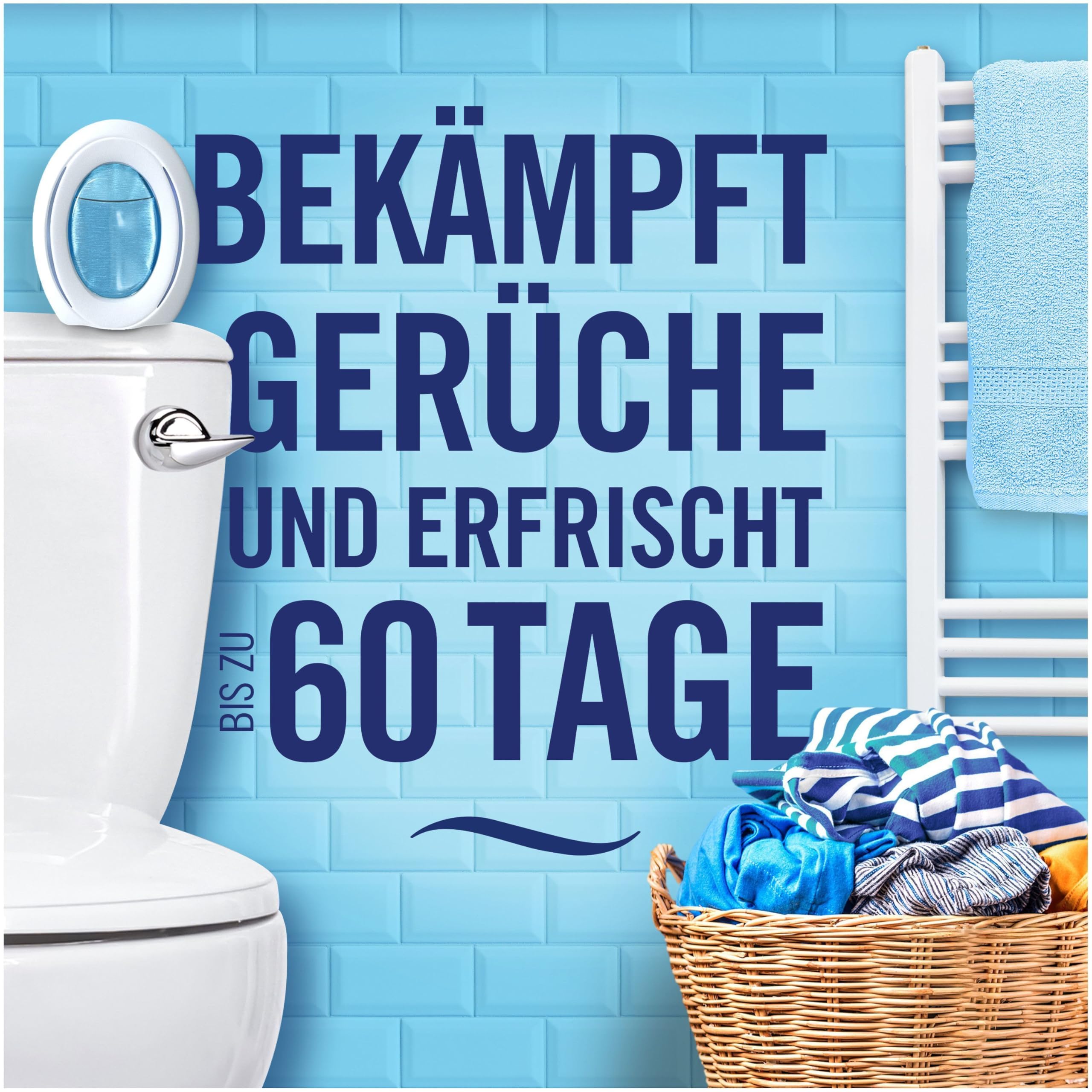 Febreze Frühlingserwachen Bad Lufterfrischer 8x, kontinuierliche Geruchsbekämpfung und -verhinderung
