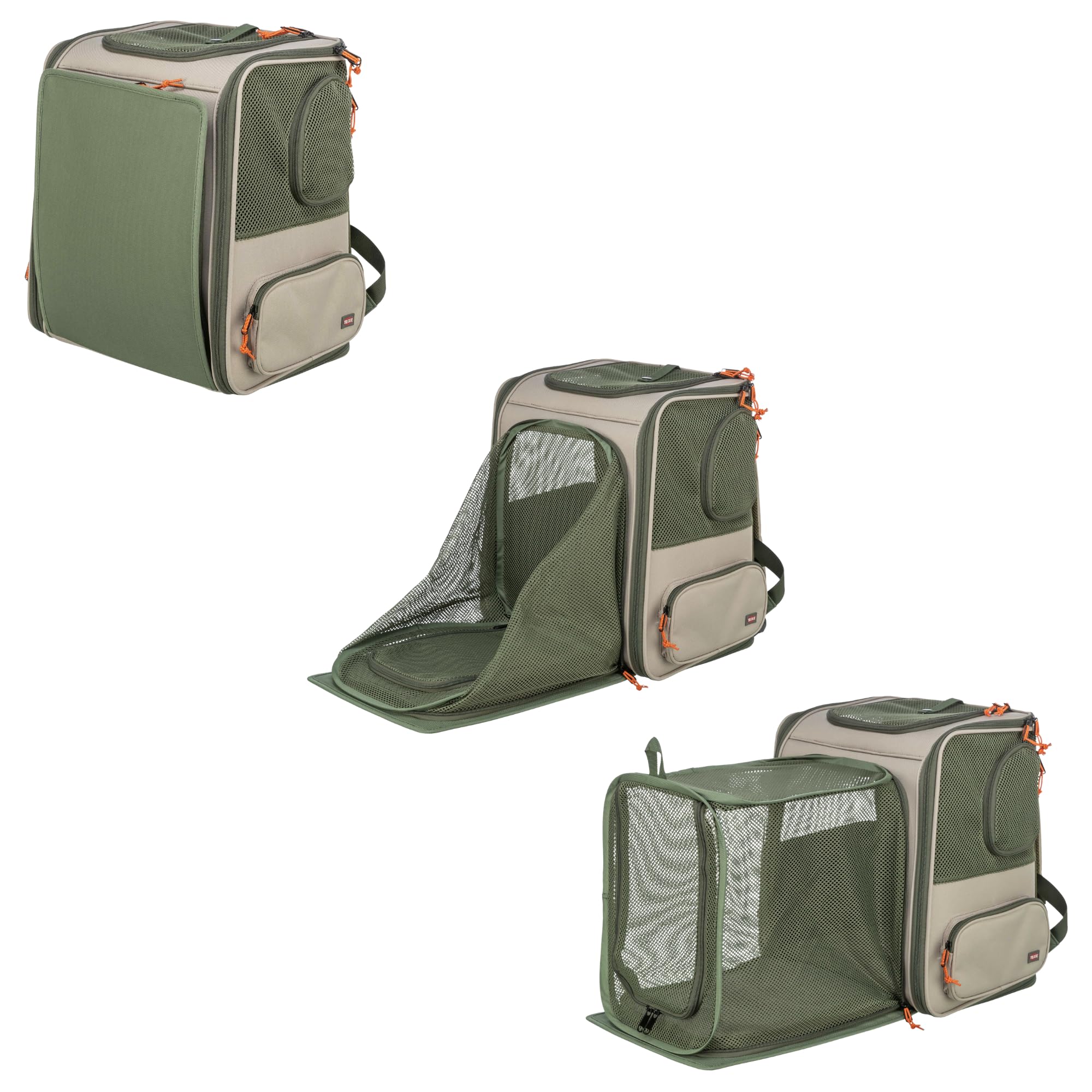 TRIXIE Hunde Rucksack Rocco - beige/olivgrün