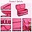 Travel Carrying Case for Hair Dryer for Shark Flexstyle Double-Layer Hair Accessories Tools Storage Bag for Revlon Hairdryer Styler Organizer (P-Pink)