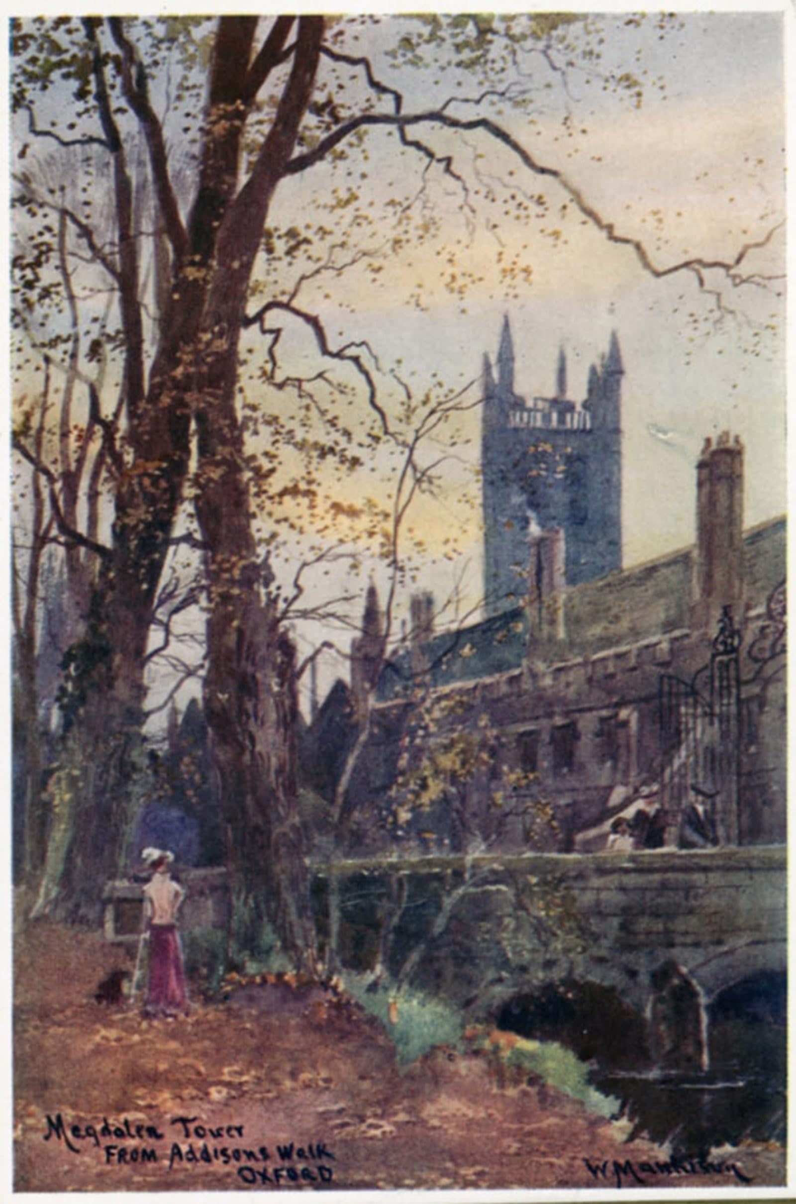 POSTERIIk Famous Animal Posters Vintage Picture Magdalen Tower From Addison's Walk by William Matthison Modern Wall Decor for Home Decor 60x90cm