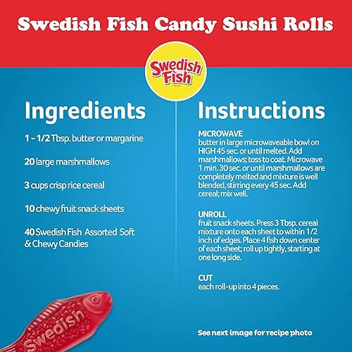 Miniatura 11 de SWEDISH FISH Surtido de dulces suaves y masticables, caramelos a granel, 5 libras